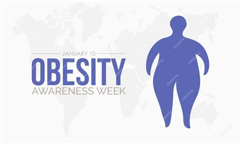 Premium Vector Vector Illustration Design Concept Of National Obesity Awareness Week Observed
