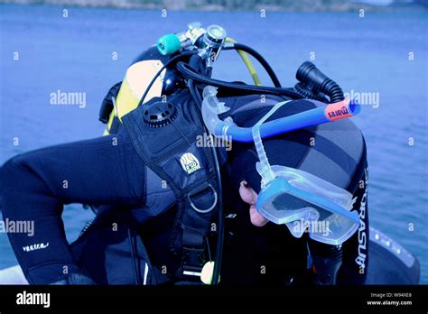 Divingdiver Underwater Activity Water Surface Equipmentdepth