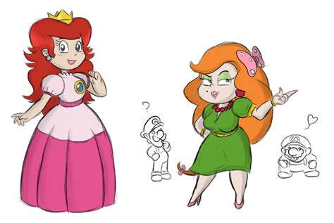 Princess Peach And Wendy Koopa Super Mario Princess Super Mario Bros