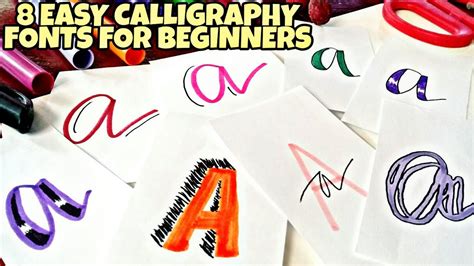 Download free calligraphy fonts for commercial and personal use. 8 EASY CALLIGRAPHY FONTS FOR BEGINNERS - Using One Color ...