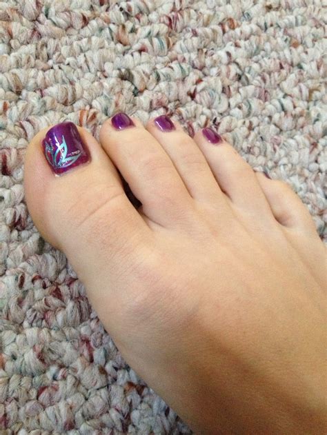 Purple Toes Naturally Happy Nails Happy Nails Pedicure Designs
