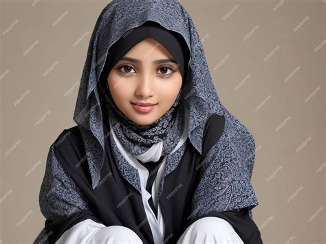 premium photo a beautiful muslim girl generated by ai