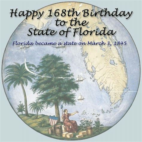 Fl Became The 27th State On March 3 1845 This Glass Symbol Now Hangs