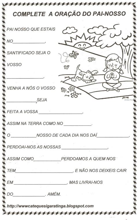 Depois de um pouco seco, colocar o pavio. CATEQUESE INFANTIL - ATIVIDADES PARA IMPRIMIR