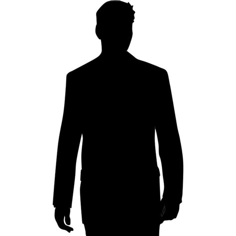 Man Silhouette Suit Black And · Free Image On Pixabay