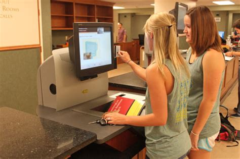 Self Checkout Available At Library Machines Make Borrowing Books Faster