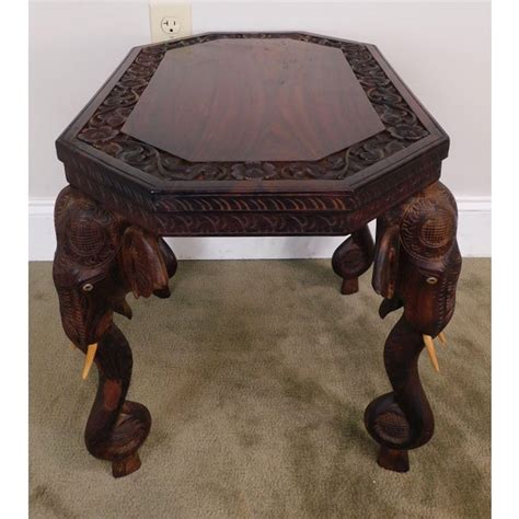This rosewood coffee table is a true work of art by mother nature herself and made specially for you. Indian Rosewood Carved Side or Coffee Table With Elephants ...