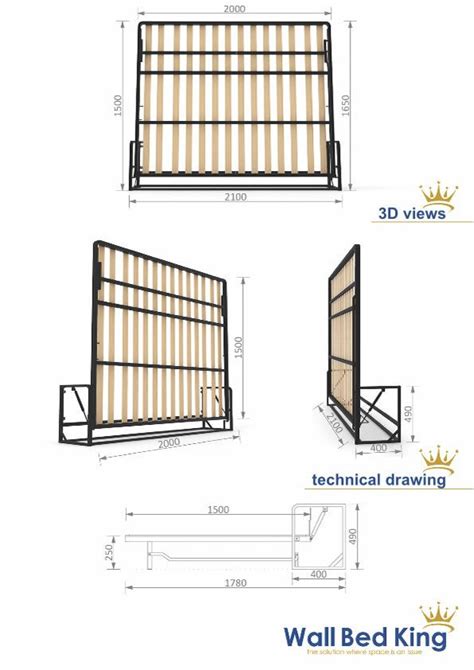 Check spelling or type a new query. King Horizontal Wall Bed Technical Document | Wall bed ...