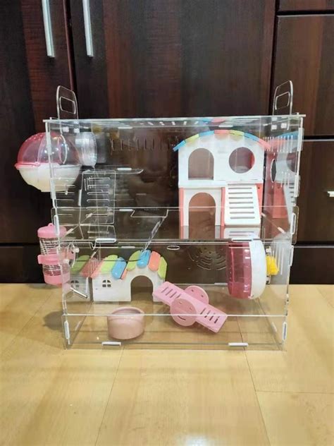 Acrylic Hamster Cage Pet Supplies Homes And Other Pet Accessories On