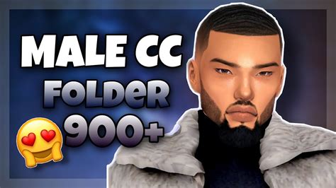 Cc Folder😜900 Male Cc The Sims 4the African Simmer Youtube