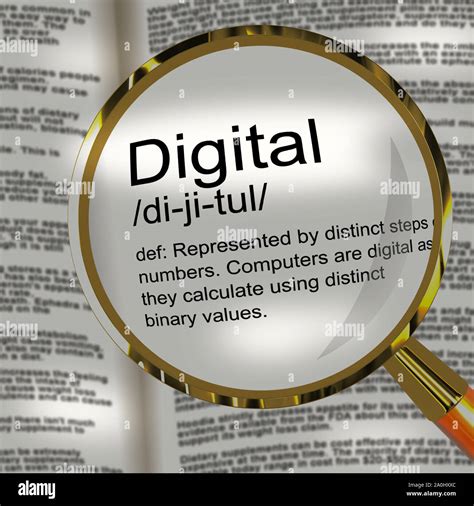 Digital Definition Concept Depicts Computer Based Technology