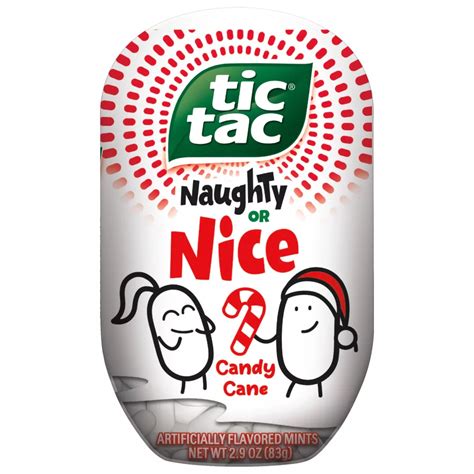 Tic Tac Naughty Or Nice Candy Cane Mints Shop Gum And Mints At H E B