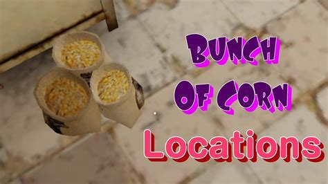 All Locations Of Bunch Of Corn Evil Nun V173 Youtube