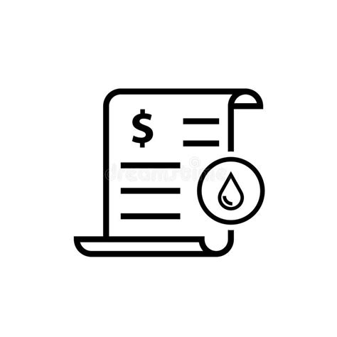Water Utility Bill Icon Stock Vector Illustration Of Account 136791373