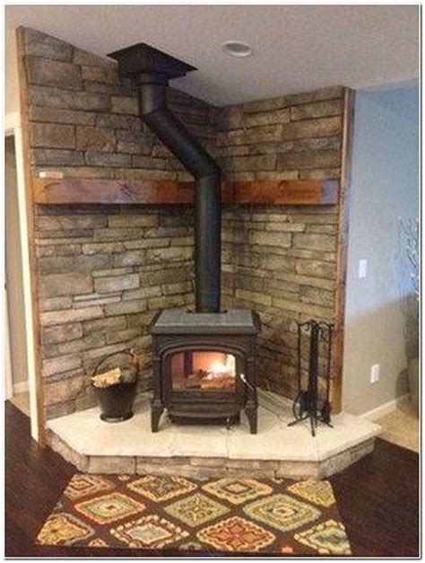 20 Impressive Fireplace Design Ideas Corner Wood Stove Wood Burning