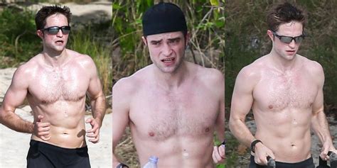 Robert Pattinson Bares Ripped Body While Shirtless In Antigua