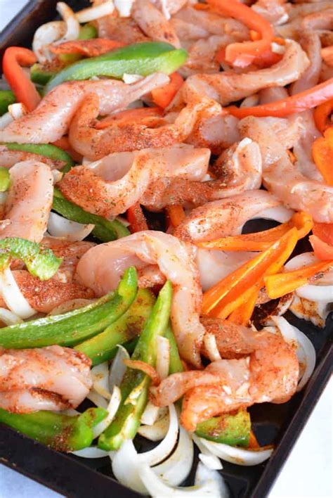 Check spelling or type a new query. Low Sodium Sheet Pan Chicken Fajitas - Nourished Simply
