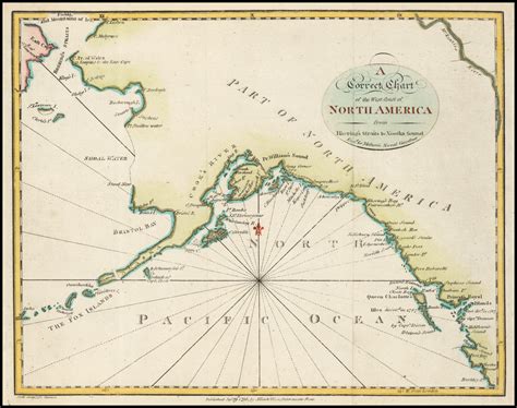 Alaska A Correct Chart Of The West Coast Of North