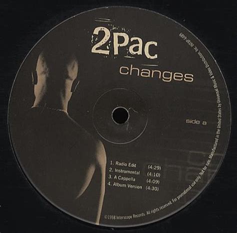 2pac Changes Us Promo 12 Vinyl Single 12 Inch Record Maxi Single