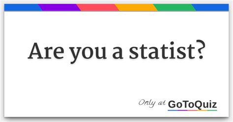 Are You A Statist