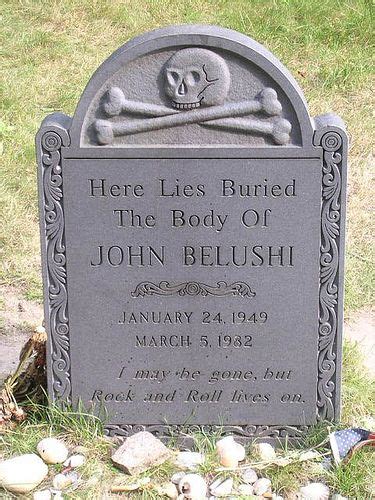 A page for describing creator: John Belushi...I love that he has the monument that looks ...