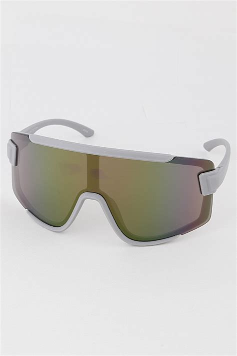 7934rv multicolor mirrored shield sunglasses
