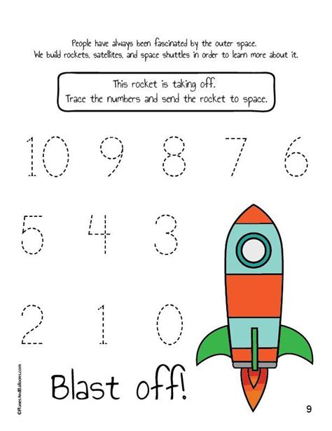 Space Worksheets For Kindergarten