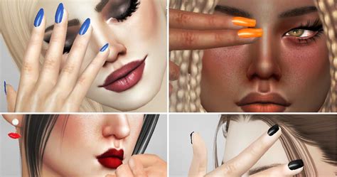 Sims 4 Ccs The Best Nails By Pralinesims