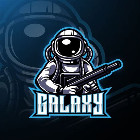 Galaxy Astronaut Esport Mascot Logo By Visink Thehungryjpeg