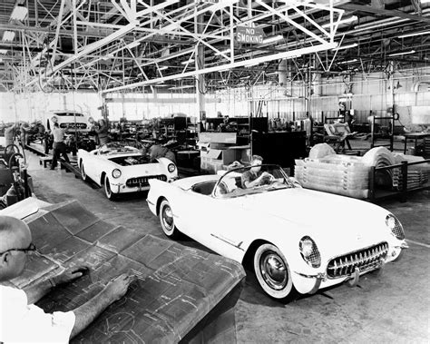 June 30 1953 The First Production Corvettes Leave The Factory This