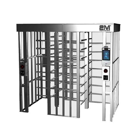 2m Technology 2mfht 5 Full Height Dual Channel Turnstile Gate With Face