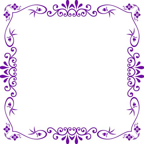 Download Flowers Frame PNG Image - PngPix