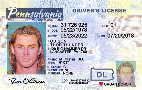 Pennsylvania New Pa Drivers License Scannable Fake Id Idviking