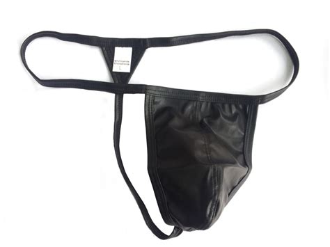 Jockstrap Gay Underwear Gladiator Sexy Imitation Leather Single Thong Men String Homme Sissy
