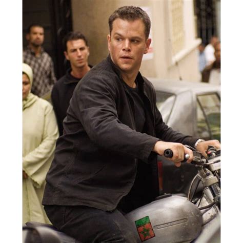 Matt Damon The Bourne Ultimatum Black Jacket Rockstar Jacket