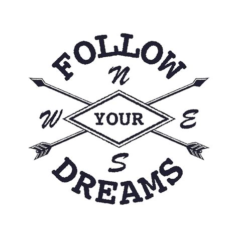 Premium Vector Dream Inspirational Quote Follow Your Dreams