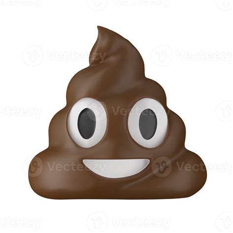 Poop Emoji 3d Illustration 12488039 Png