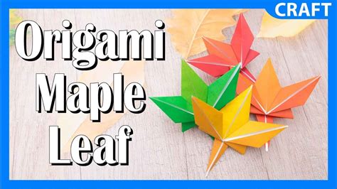How To Make An Easy Origami Maple Leaf Youtube
