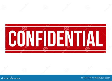 Confidential Rubber Grunge Stamp Seal Vector Illustration Stock Vector