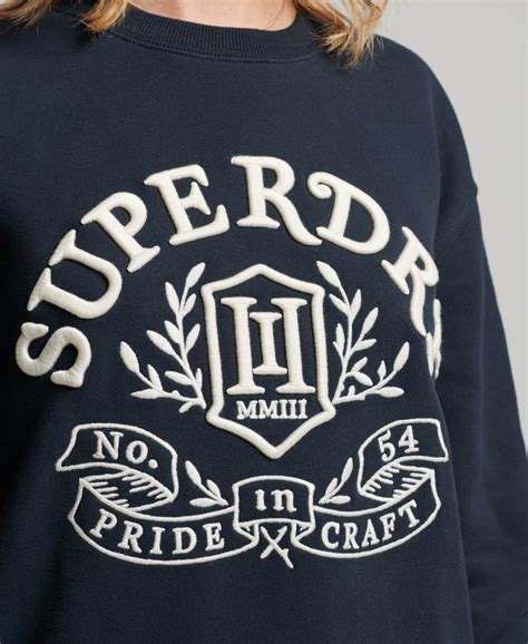 Womens Pride In Craft Sweat Dress In Eclipse Navy Superdry Uk