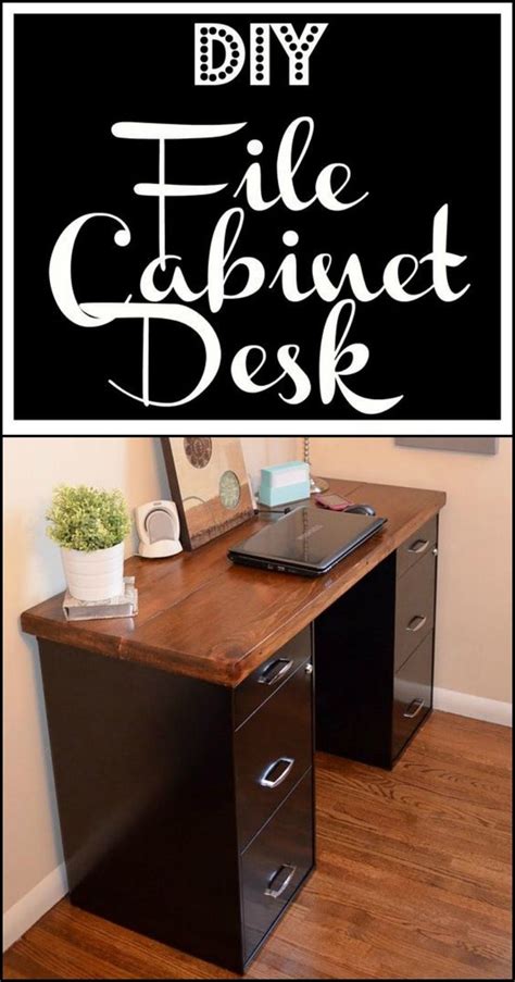 It's one of the easiest pieces of furniture you can make. Turn an Old, Boring File Cabinet into a Stylish Desk ...