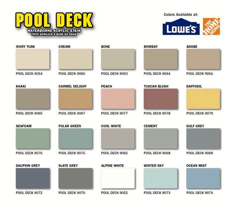 Are your old house colors on this chart? Dyco® POOL DECK™ | Waterborne Acrylic Stain - Dyco Paints, Inc.