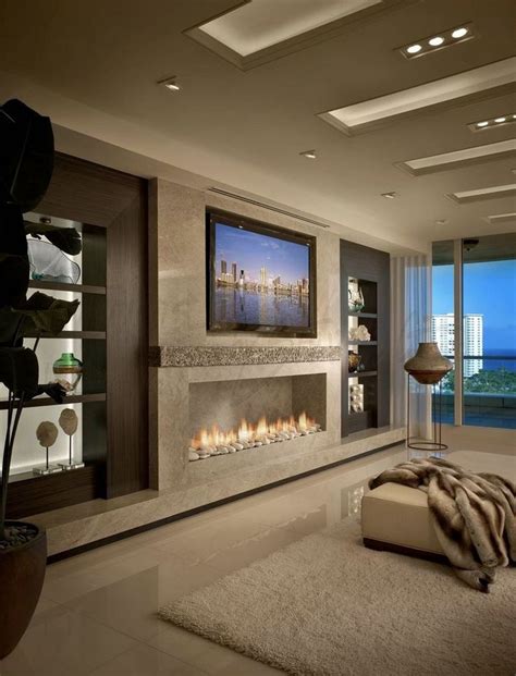 Stunning Modern Fireplace Design Ideas With Tv Above 25 Luxury Living