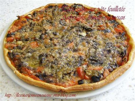 Tarte à la ricotta et aux tomate. Recettes de Tarte Salées et Aubergines