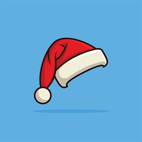 Santa Cap Christmas Hat Icon Symbol Design Winter Vector Illustration 12856731 Vector Art At