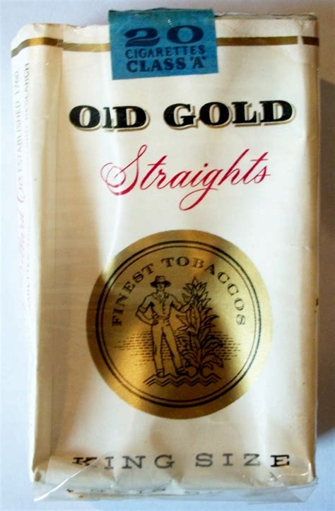 Old Gold Straights King Size Vintage American Cigarette Pack