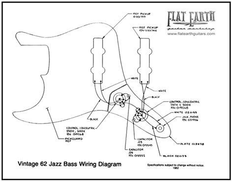 The fender link doesnt work anymore. Vintage 62 Jazz bass Wiring Diagram | it's only rock & roll but i like it | Pinterest | Jazz ...
