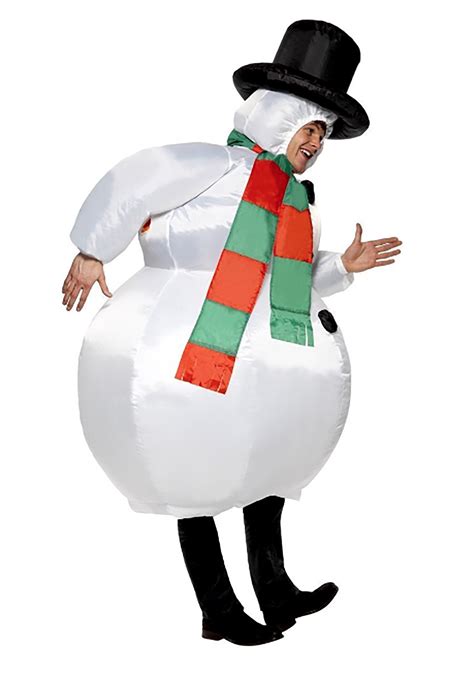 2023 Christmas Inflatable Snowman Costume Suit For Adults Halloween