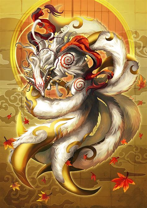 9tail Ok By Pamansazz Mythical Creatures Art Fox Fantasy Kitsune