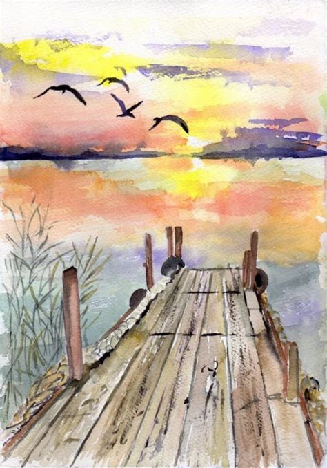 Just grab your paint and brushes, and we have found and selected top easy and simple water painting ideas! 35 Easy Watercolor Landscape Painting Ideas To Try ...